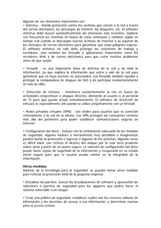Elementos De Proteccion Para Redes