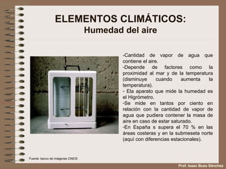 Elementos y Factores del Clima