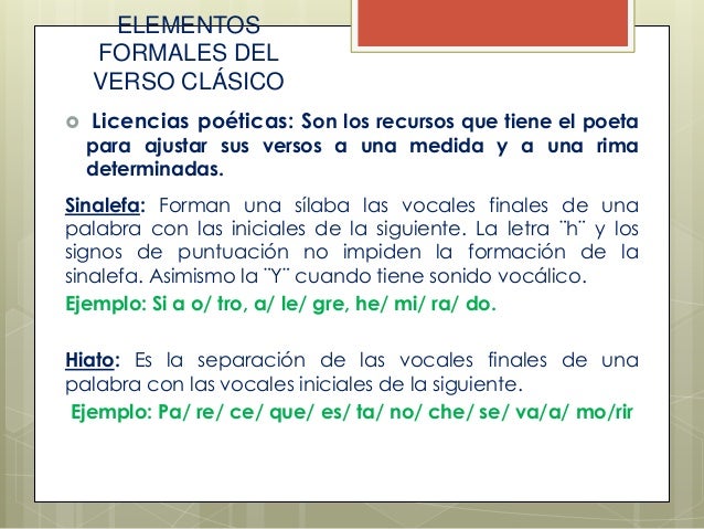 Elementos formalesdelversoexposición
