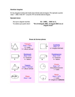Elementos basicos para geometria | DOCX