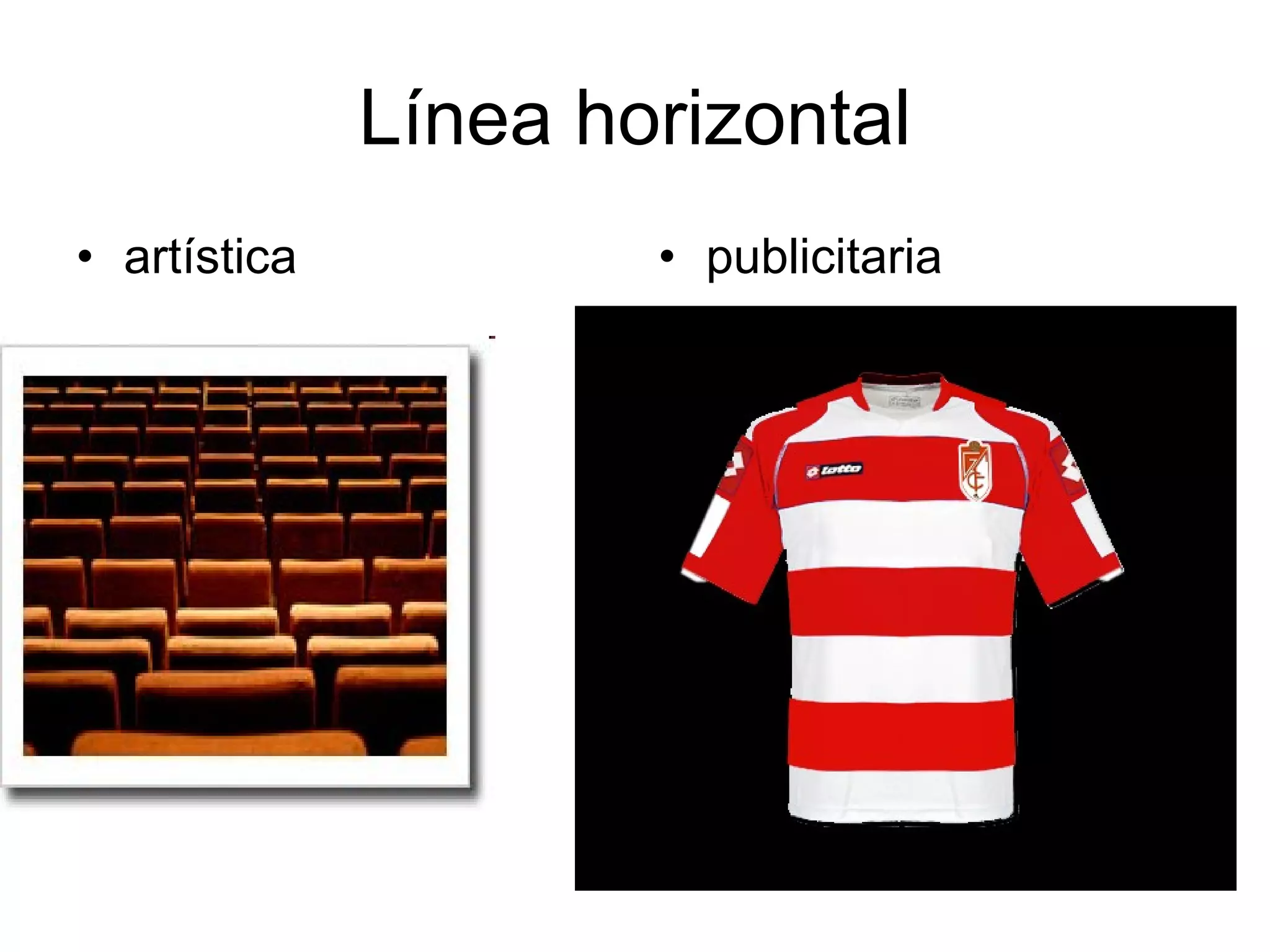 Línea horizontal artística publicitaria 
