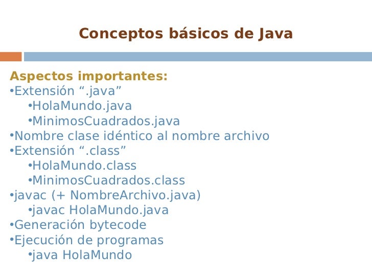 Elementos básicos de la programación orientada a objetos.