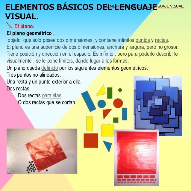 Elementos básicos del lenguaje visual EPVA