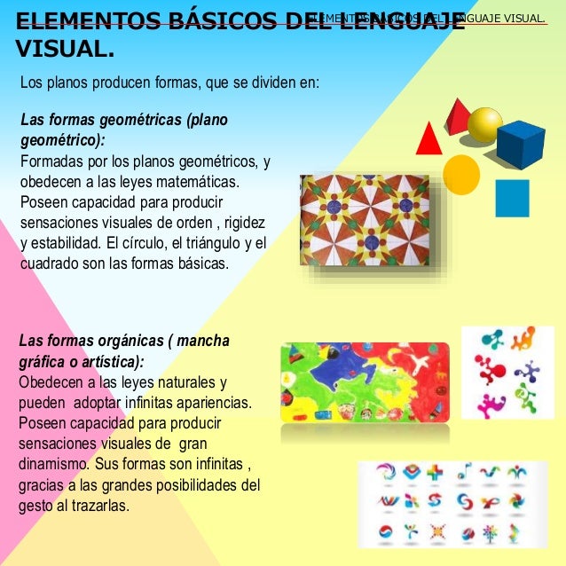 Elementos básicos del lenguaje visual EPVA