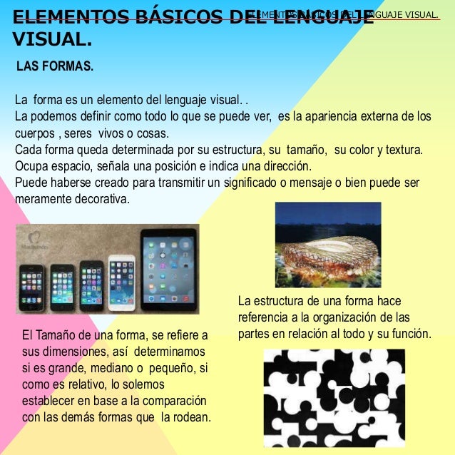 Elementos básicos del lenguaje visual EPVA
