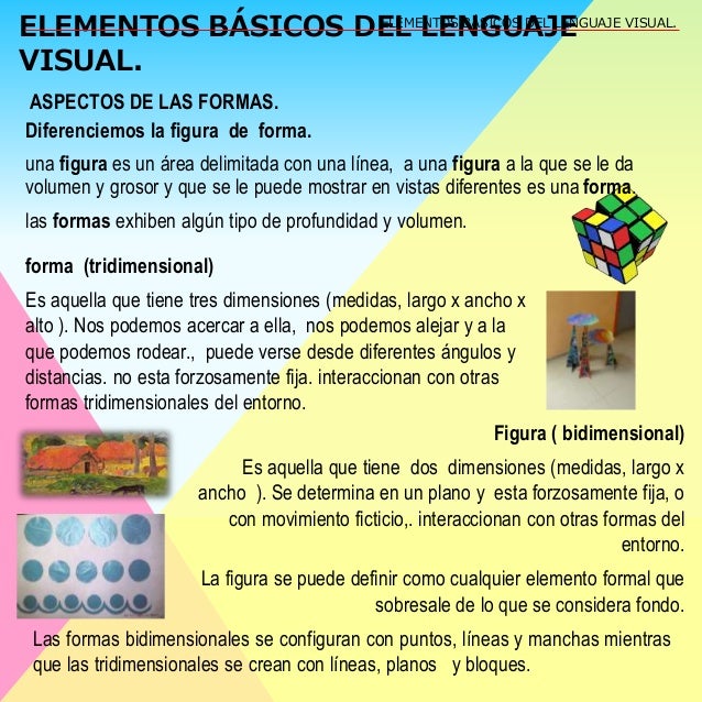 Elementos básicos del lenguaje visual EPVA
