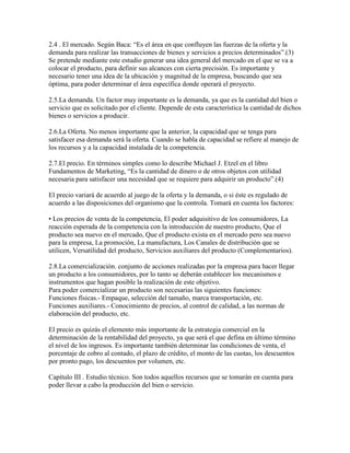 Elementos básicos de un proyecto de inversión