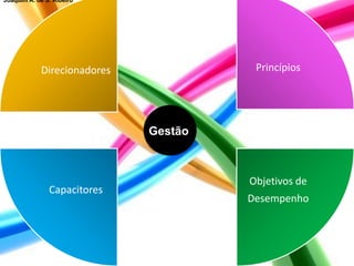 Direcionadores Princípios
Objetivos de
Desempenho
Capacitores
Gestão
Joaquim A. de S. Ribeiro
 