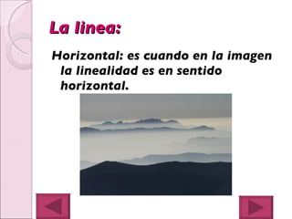 Sentido Horizontal Elementos Compositivos | PPT