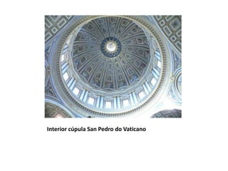 Interior cúpula San Pedro do Vaticano
 
