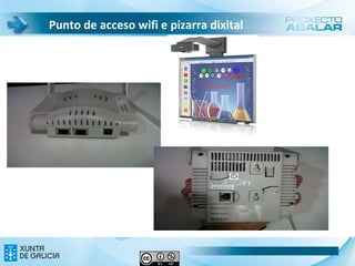 Punto de acceso wifi e pizarra dixital
 