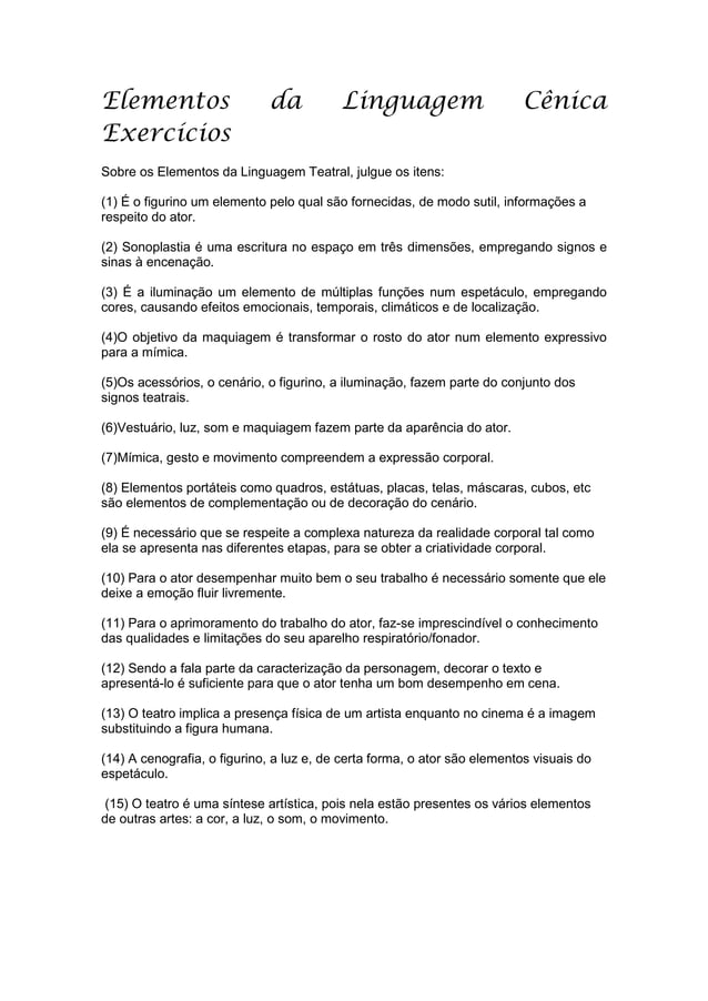 Elementos Da Linguagem C nica Exerc cios PDF elementos-da-linguagem-c-nica-exerc-cios-pdf