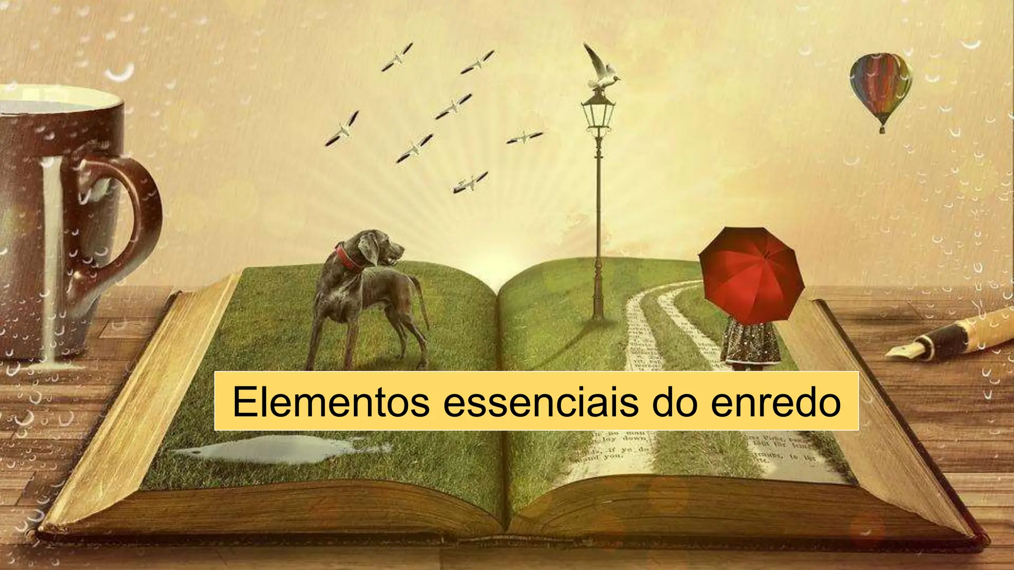 Elementos da narrativa - personagens, enredo | PPT