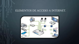 ELEMENTOS DE ACCESO A INTERNET.
 