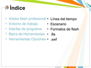 Elementos de adobe flash | PPS
