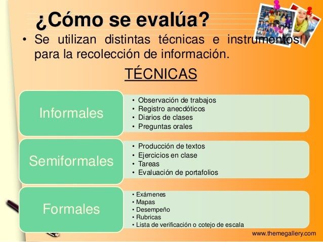 Elementos de evaluación primaria