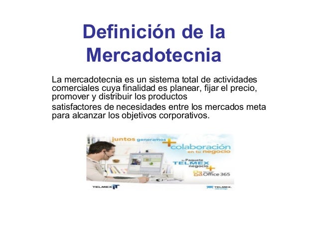 Elementos de la mezcla de mercadotecnia