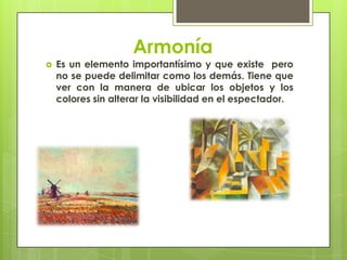 Figura – FondoEl fondo ocupa según cada obra el espacio más amplio e importante.Muchas veces está  cubierto con color o una mezcla de ellos.Hay  cuatro estilos.Fondo complejo – Figura SimpleFondo - Figura complejaFigura Compleja - Fondo simpleFigura Compleja - Fondo simple