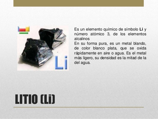 Elementos de la tabla periodica