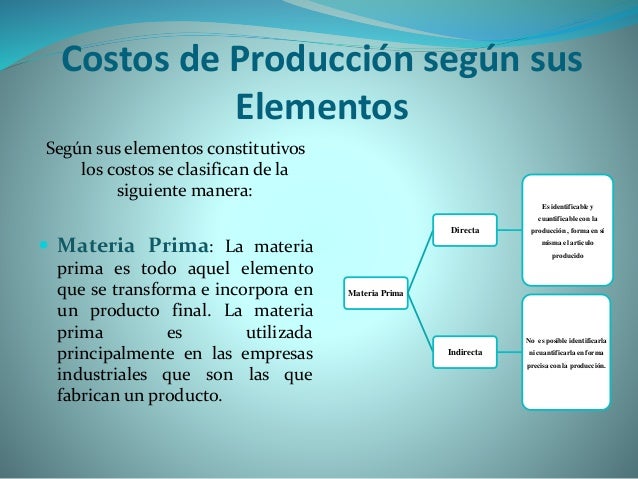 3 Elementos De Costo De Produccion es.slideshare.net