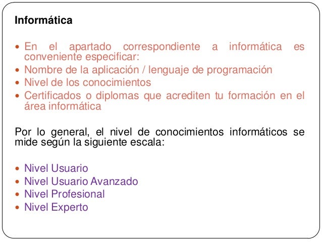 Curriculum vitae componentes image