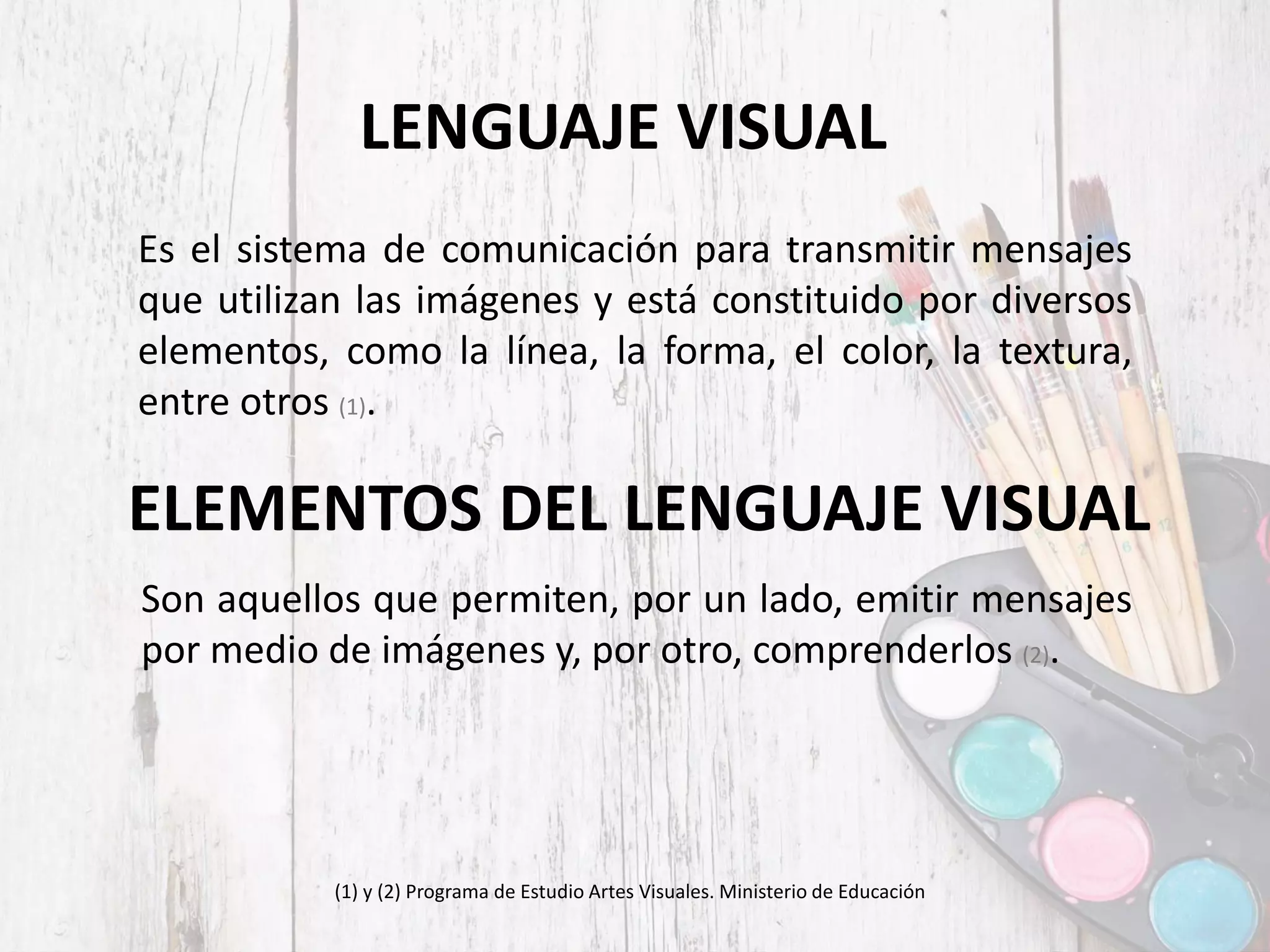 Elementos del lenguaje visual adolescentes | PPT