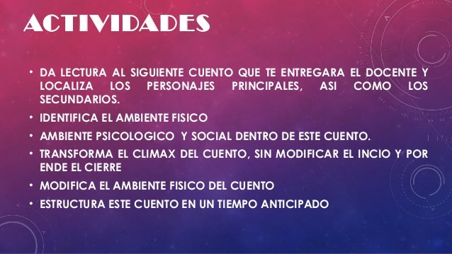 Elementos de los cuentos