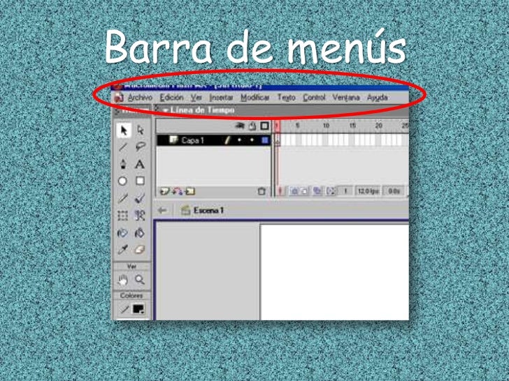 La Barra De Menus De Flash