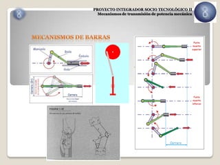 PROYECTO INTEGRADOR SOCIO TECNOLÓGICO II
  Mecanismos de transmisión de potencia mecánica
 