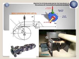 PROYECTO INTEGRADOR SOCIO TECNOLÓGICO II
        Mecanismos de transmisión de potencia mecánica




Fallas y causa posible.
 