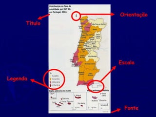 Título
Orientação
Escala
Fonte
Legenda
 