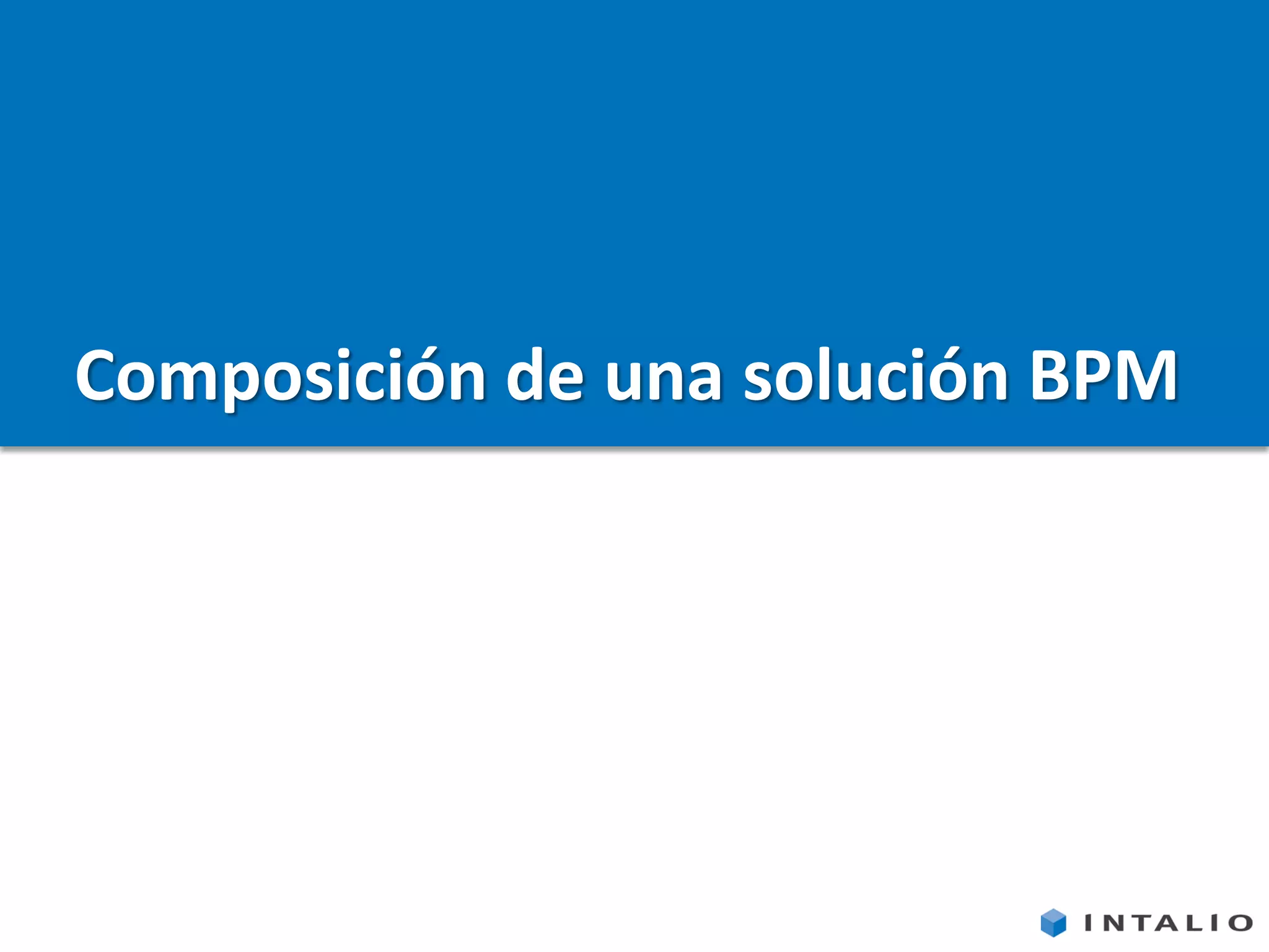 Composición de una solución BPM
 