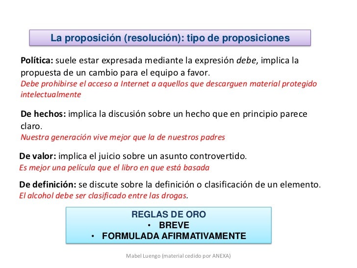 Elementos de un debate sin tiempos