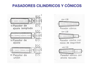 PASADORES CILINDRICOS Y CÓNICOS
 