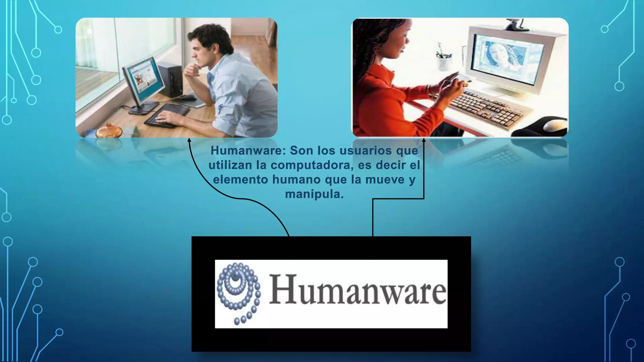 Elementos de un sistema de computo (Hardware, software, humanware) PPT