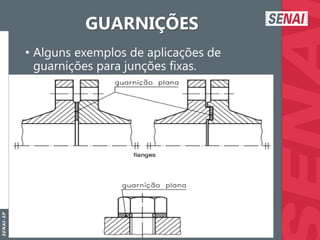 S
E
N
A
I
-
S
P
GUARNIÇÕES
• Alguns exemplos de aplicações de
guarnições para junções fixas.
 