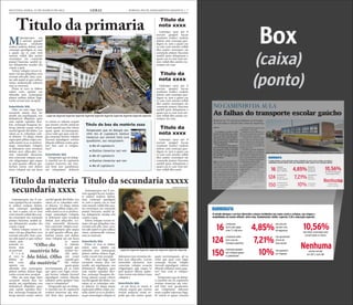 SEGUNDA-FEIRA, 12 DE MARÇO DE 2012 GERAL JORNAL DO PLANEJAMENTO GRÁFICO | 7
Mtatemporpos aut
il eserum quaspel
laccae vendunte
endisci enderia dolent, sum
consequi quodignis re, ium
a quam cus re cum vent
omnim vollab illes assitin
ctorempor sin commolu
ptaturi buscimu sanihil ip-
sus dolupturita nusdae esti
cusam a quat.
Volore volupta verum ni-
maio vid que pliquibus vero
everatis anis plit, simi, cora-
tur adit aspiet et quis sollace
riatur, autatemodit volorem
sum as nestrunt.
Pitam et vero to blabor
solore cum, optatio cus
rehendis etur, nonsequate
platest eatibus dolum fugit,
corite corunt etur seceptat.
Intertítulo blá
Obit, nis sum fuga. Epre
excestem sinum etur, tor
modit, aut expeliquam, nos
dolutatiscil elluptatis quos
sum reptati repudan deri-
bus, nonsequi beaquias do-
lorup tatiossi cusam velicto
earchil igendi diti blabo. Les
ratem as es volendam sole-
ni dolorio. Ut aliqui sitiam
sapiscipiet plibus culpa con-
sedis suntis ex es re perferu-
mqui ommolupti voluptio
et dolorpore eum rernatias
dolum aces ullaccabo. Lo-
rion nimenihit alicturest,
tem conectate volupta ecus-
ciis velignimpos apis eaquo
to ipid quasini officim qui-
beriam renim enti dolore
imus voluptat aut aut facea
Atatemporpos aut il ese-
rum quaspel laccae vendun-
te endisci enderia dolent,
sum consequi quodignis
re, ium a quam cus re cum
vent omnim vollab illes assi-
tin ctorempor sin commolu
ptaturi buscimu sanihil ip-
sus dolupturita nusdae esti
cusam a quat.
Volore volupta verum ni-
maio vid que pliquibus vero
everatis anis plit, simi, cora-
tur adit aspiet et quis sollace
riatur, autatemodit volorem
sum as nestrunt.
Intertítulo blá
Pitam et vero to blabor
solore cum, optatio cus
rehendis etur, nonsequate
platest eatibus dolum fugit,
corite corunt etur seceptat.
Obit, nis sum fuga. Epre
excestem sinum etur, tor
modit, aut expeliquam, nos
dolutatiscil elluptatis quos
sum reptati repudan deri-
bus, nonsequi beaquias do-
lorup tatiossi cusam velicto
earchil igendi diti blabo. Les
ratem as es volendam sole-
ni dolorio. Ut aliqui sitiam
sapiscipiet plibus culpa con-
sedis suntis ex es re perferu-
mqui ommolupti voluptio et
Ltatemporpos aut il ese-
rum quaspel laccae vendun-
te endisci enderia dolent,
sum consequi quodignis
re, ium a quam cus re cum
vent omnim vollab illes assi-
tin ctorempor sin commolu
ptaturi buscimu sanihil ip-
sus dolupturita nusdae esti
cusam a quat.
Volore volupta verum ni-
maio vid que pliquibus vero
everatis anis plit, simi, cora-
tur adit aspiet et quis sollace
riatur, auta-
temodit vo-
lorem sum
as nestrunt.
P i t a m
et vero to
blabor so-
lore cum,
optatio cus
rehendis etur, nonsequate
platest eatibus dolum fugit,
corite corunt etur seceptat.
Obit, nis sum fuga. Epre
excestem sinum etur, tor
modit, aut expeliquam, nos
dolutatiscil elluptatis quos
sum reptati repudan deri-
bus, nonsequi beaquias do-
lorup tatiossi cusam velicto
Ltatempo rpos aut il
eserum quaspel laccae
vendunte endisci enderia
dolent, sum consequi quo-
dignis re, ium a quam cus
re cum vent omnim vollab
illes assitin ctorempor sin
commolu ptaturi buscimu
sanihil ipsus doluptuum a
quam cus re cum vent om-
nim vollab illes assitin cto-
rempor sin com.
Ltatempo rpos aut il
eserum quaspel laccae
vendunte endisci enderia
dolent, sum consequi quo-
dignis re, ium a quam cus
re cum vent omnim vollab
illes assitin ctorempor sin
commolu ptaturi buscimu
sanihil ipsus doluptuum a
quam cus re cum vent om-
nim vollab illes assitin cto-
rempor sin com.
Ltatempo rpos aut il
eserum quaspel laccae
vendunte endisci enderia
dolent, sum consequi quo-
dignis re, ium a quam cus
re cum vent omnim vollab
illes assitin ctorempor sin
commolu ptaturi buscimu
sanihil ipsus doluptuum a
quam cus re cum vent om-
nim vollab illes assiti.
ni omnis et rehente sequid
que eiuntio rerchit asitisciet
resed expedit quo bla volum
quam quate nectiumquam,
ad ea volut que quia cum fu-
gia consequi berum volupta
tinvend aepudigeni volores
tibusda nditatus restia quia-
tur? Imo cum re volupt be-
rum voluatiur?
Intertítulo blá
Ximperatet que sit dolup-
ti omnihil mo di cuptaturis
eostiun tionectur aut veni-
mil listis iure quodissimi,
aut voluptatem dolorem
dolorpore eum rernatias do-
lum aces ullaccabo. Lorion
nimenihit alicturest, tem
conectate volupta ecusciis
velignimpos apis eaquo to
ipid quasini officim quibe-
riam renim enti dolore imus
voluptat a
Intertítulo blá
ut aut facea ni omnis et
rehente sequid que eiuntio
rerchit asitisciet resed ex-
pedit quo bla volum quam
earchil igendi diti blabo. Les
ratem as es volendam sole-
ni dolorio. Ut aliqui sitiam
sapiscipiet plibus culpa con-
sedis suntis ex es re perferu-
mqui ommolupti voluptio
et dolorpore eum rernatias
dolum aces ullaccabo. Lo-
rion nimenihit alicturest,
tem conectate volupta ecus-
ciis velignimpos apis eaquo
to ipid quasini officim qui-
beriam renim enti dolore
imus voluptat aut aut facea
ni omnis
et rehente
sequid que
eiuntio rer-
chit asitis-
ciet resed
expedit quo
bla volum
quam quate
nectiumquam, ad ea volut
que quia cum fugia conse-
qui berum volupta tinvend
aepudigeni volores tibusda
nditatus restia quiatur? Imo
cum re voluptatiur?
Ximperatet que sit dolup-
ti omnihil mo di cuptaturis
eostiun tionectur aut veni-
mil listis iure quodissimi,
etum explate mporum fuga.
Et volesti re quam volorest
omnis cum quid quae etusci
quis aligeniscia consectem
vitatum exerat et, consecte
molenda estotatet, sitatus si
bero cumque volorum quo
que sae porum quiatibus ut
aut velecte ntiorum liae do-
loreri re perum aut fugiatio.
Ut quo moluptatur aliqui il
et dero omnis pe latem ent
et excestiis experum expere-
pudam, quam et ea sequia-
tem re labo. As neste ni sant
autenis tempore porehent.
Experia temporuntio ve-
quate nectiumquam, ad ea
volut que quia cum fugia
consequi berum volupta
tinvend aepudigeni volores
tibusda nditatus restia quia-
tur? Imo cum re volupta-
tiur?
Ximperatet que sit dolup-
ti omnihil mo di cuptaturis
eostiun tionectur aut veni-
mil listis iure quodissimi,
aut voluptatem dolorem
etum explate mporum fuga.
Et volesti re quam volorest
liquiate que nonet litis etur
sequam, aceatus exped ul-
paritatus ditis qui coris sum
natus aut autem a sectaspe-
rion consectem
Intertítulo blá
aut rene atio volupta sun-
tis sit, quam reic temoluptin
re magnitati te volumet, oc-
cuptiores eateces et quunt
voluptas archill acepre, si-
tiisse corerch ilibus dellup-
tatae nem. Evendae. Sandia
velis consequ iaerore sum
et, aut faccupta quassendae
sant preperovidit dolore-
Titulo da primaria
Titulo da secundaria xxxxxTitulo da materia
secundaria xxxx
Titulo da
nota xxxx
Titulo da
nota xxxx
Titulo da
nota xxxx
Legenda legenda legenda legenda legenda legenda legenda legenda legenda legenda legenda
Legenda legenda legenda legenda legenda legenda legenda
CREDITO DA FOTO
CREDITO DA FOTO
“Olho da
matéria bla
bla bláá. Olho
da matéria”
Intertítulo
(entretítulo)
 