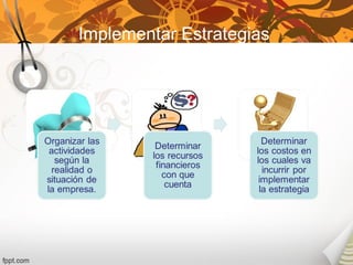 Implementar Estrategias
 