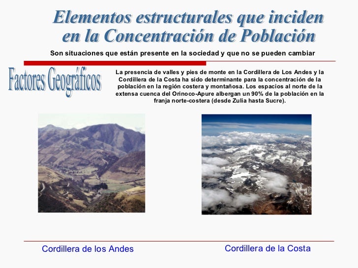 Elementos estructurales y coyunturales