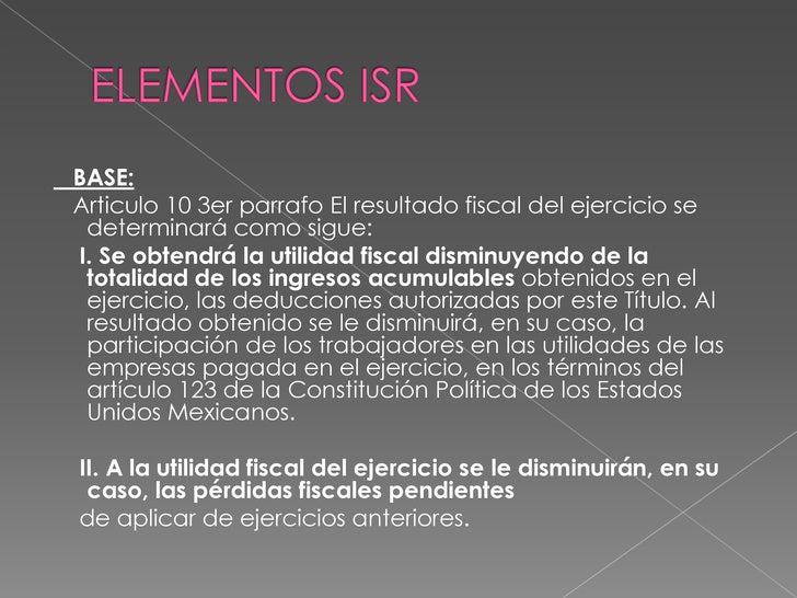 Tarifa Isr 2016 Residentes En El Extranjero | elementos ide isr Tarifa Isr 2016 Residentes En El Extranjero | elementos ide isr
