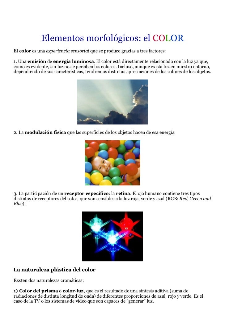 Elementos MorfolóGicos De La Imagen