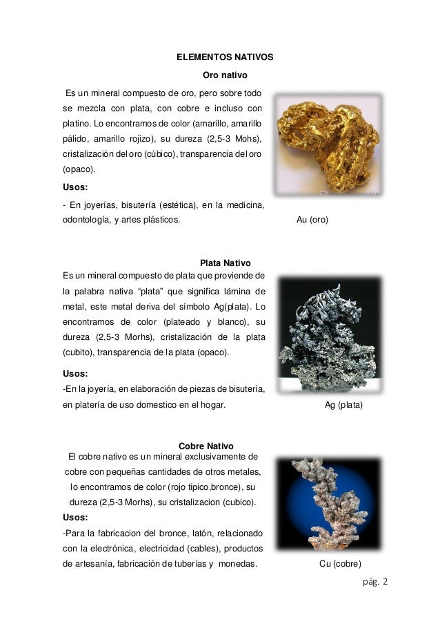 Elementos nativos (minerales)
