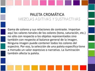 Elementos plásticos de la imagen- PERCEPCIÓN VISUAL