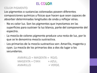 Elementos plásticos de la imagen- PERCEPCIÓN VISUAL