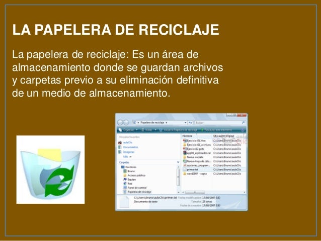Elementos principales del sistema operativo de windows