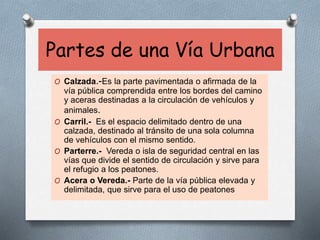 Elementos principales de transito | PPTX