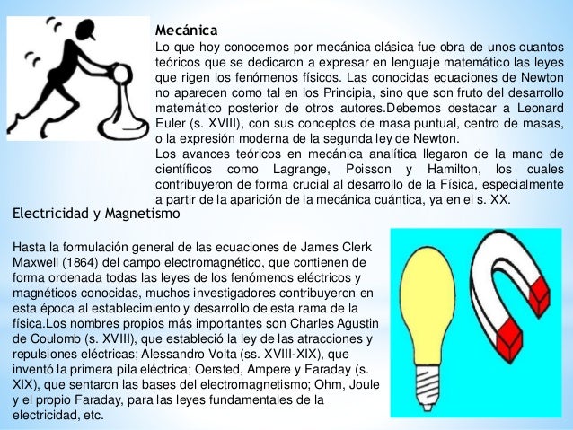 Elementos relevantes de la fisica