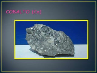 Elementos secundarios oligoelementos