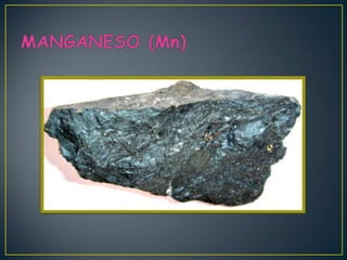 Elementos secundarios oligoelementos