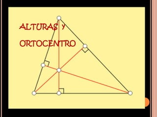 ALTURAS y

ORTOCENTRO
 